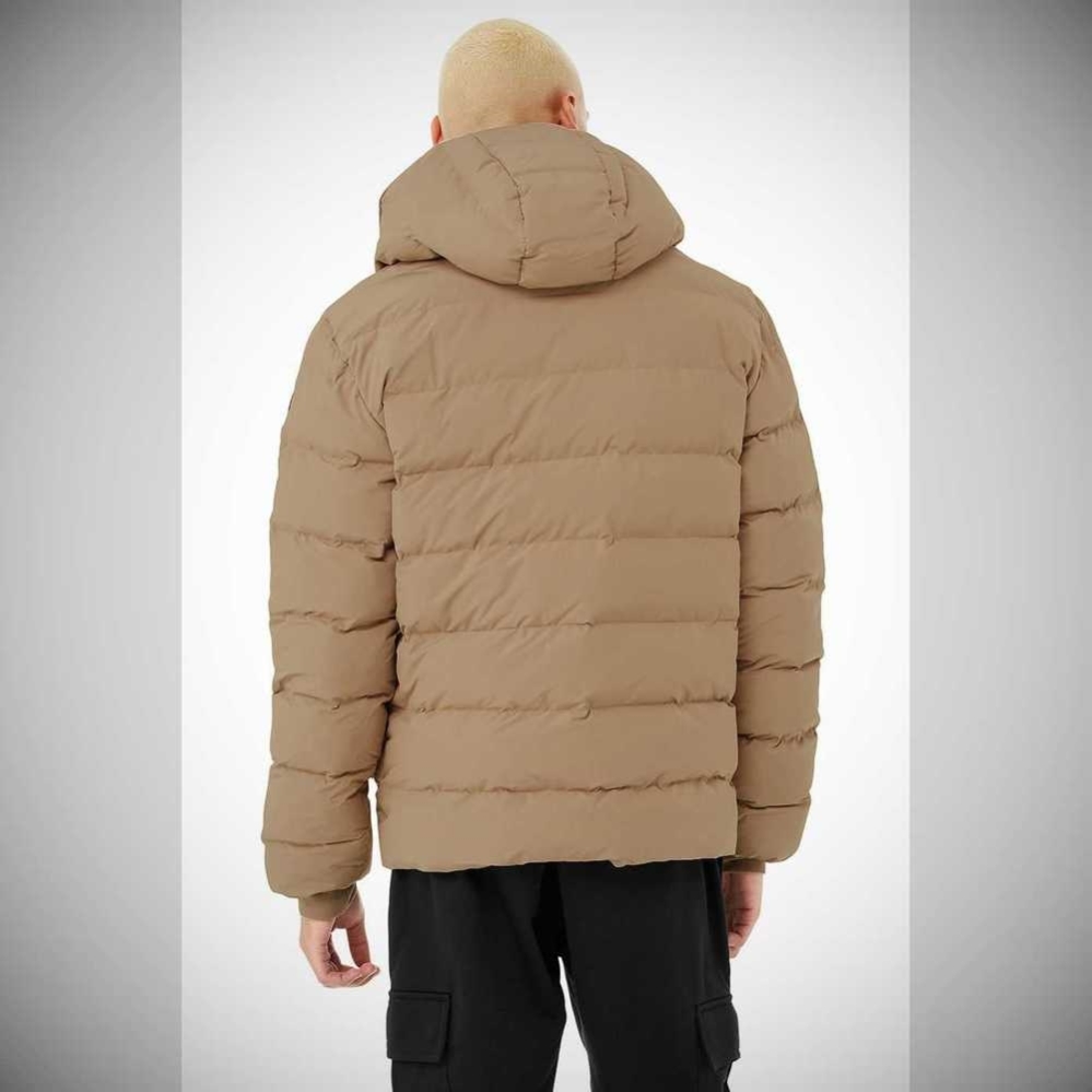 Alo Yoga Vail Puffer Jacke Herren Braun Grau | QLOCXH519