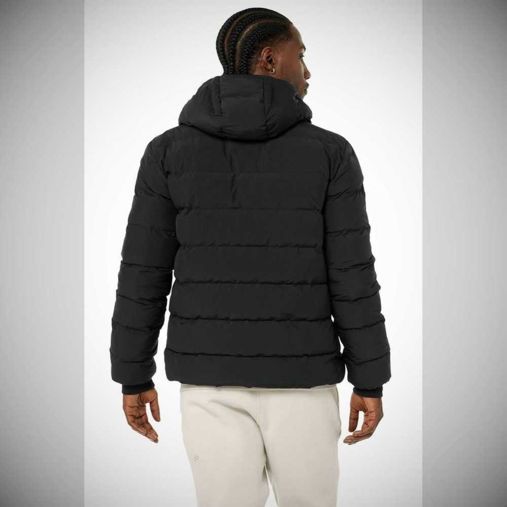 Alo Yoga Vail Puffer Jacke Herren Schwarz | UPQTMY576