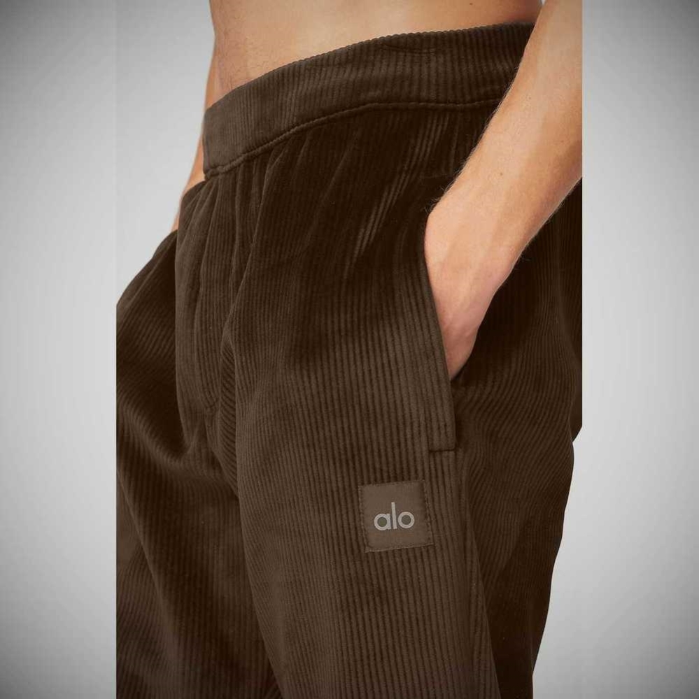 Alo Yoga Velour Baller Hose Herren Kaffee | LQTASB826