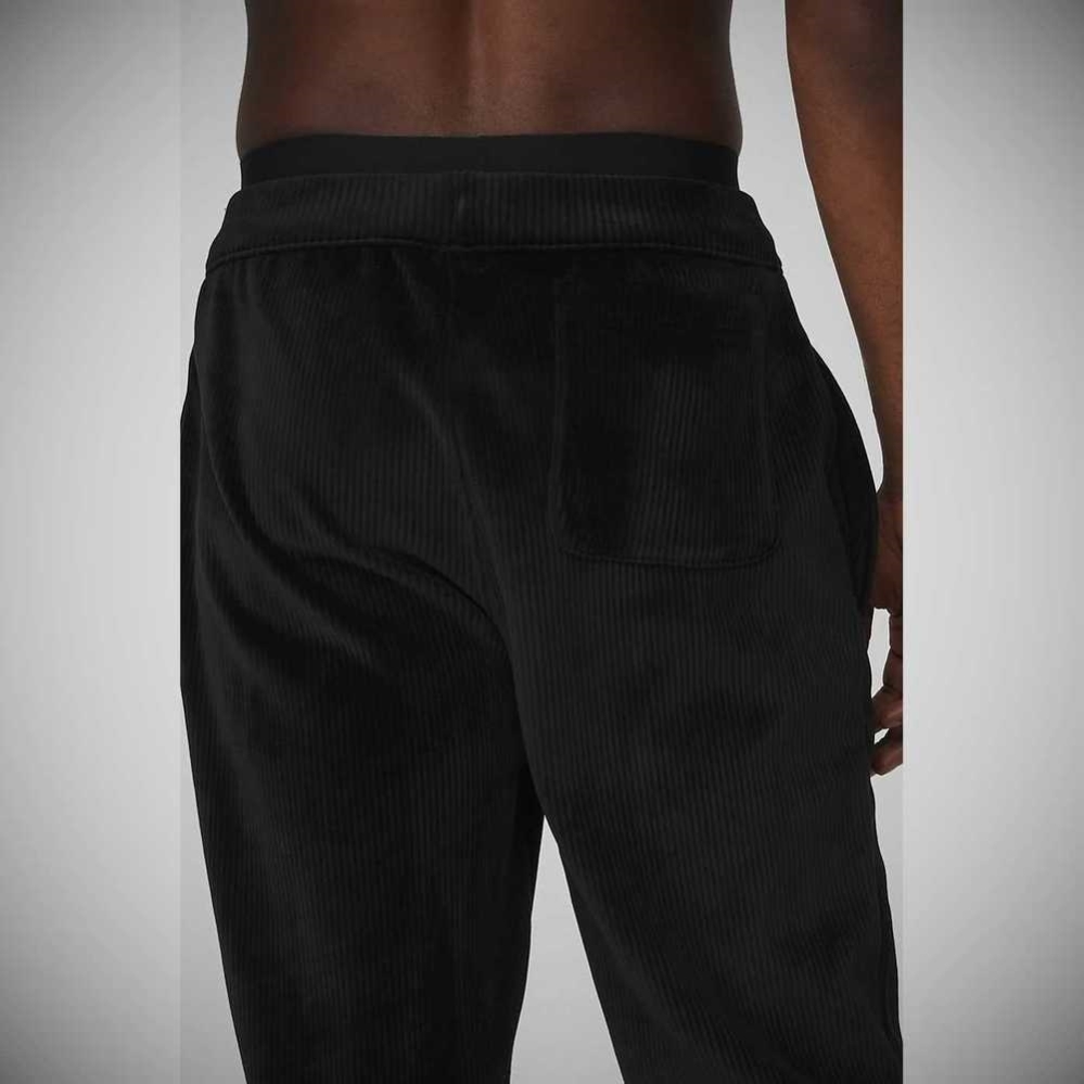 Alo Yoga Velour Baller Hose Herren Schwarz | CEWXAR092