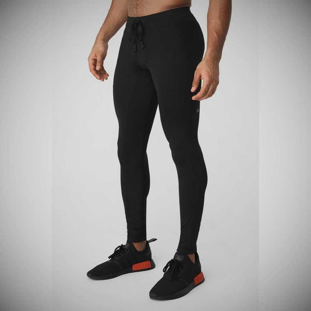 Alo Yoga Warrior Compression Hose Herren Schwarz | HENSLC502