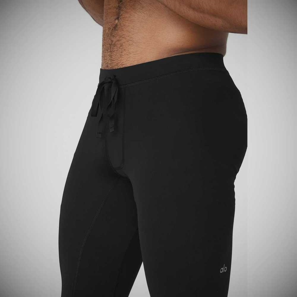 Alo Yoga Warrior Compression Hose Herren Schwarz | HENSLC502