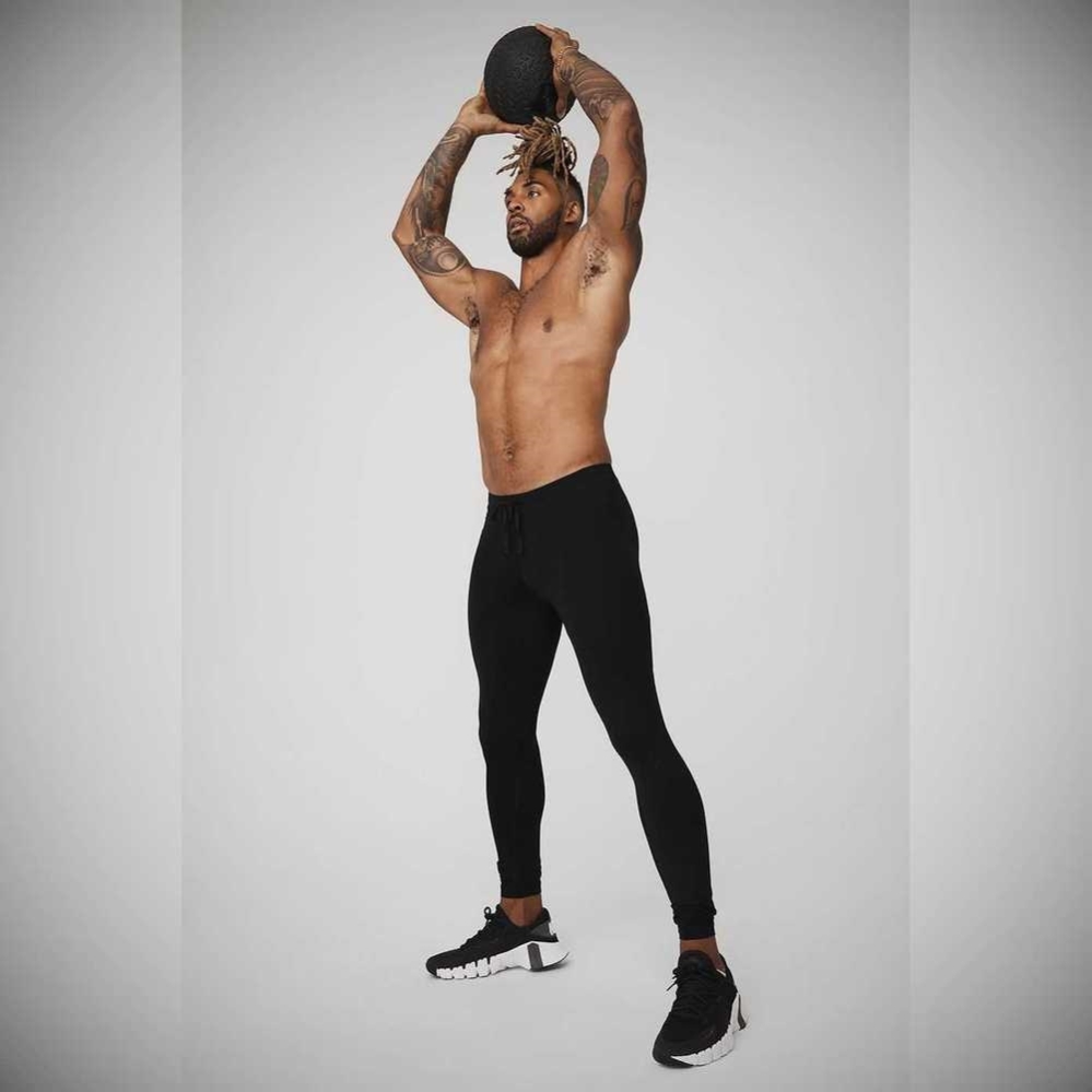 Alo Yoga Warrior Compression Hose Herren Schwarz | HENSLC502