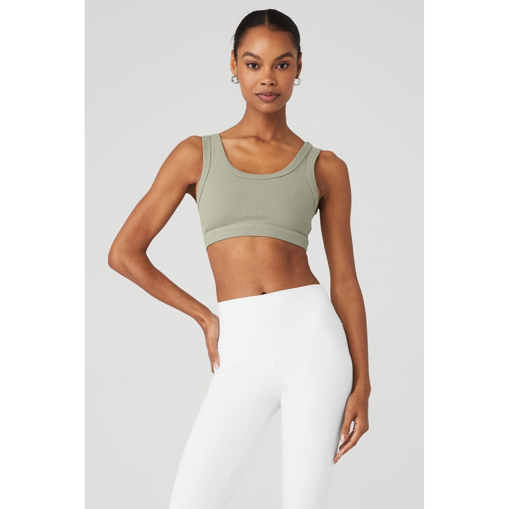 Alo Yoga Wellness BHs Damen Grau | GMUFSX109