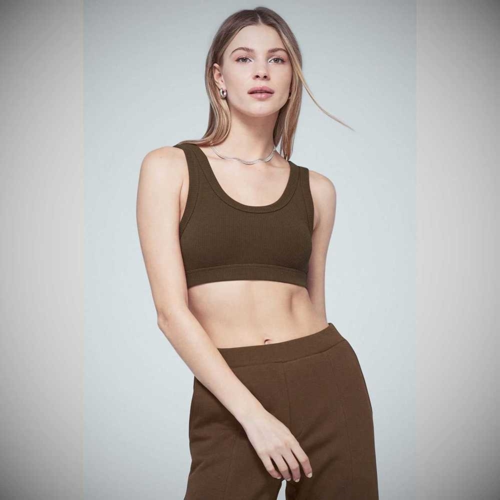 Alo Yoga Wellness BHs Damen Kaffee | WLBUON629